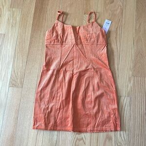 Wild Fable orange corduroy dress, size medium, new with tags!!